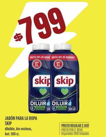 Supermercados Vea Jabón para la ropa skip oferta