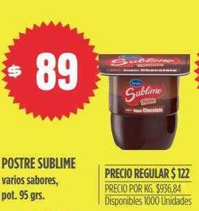 Supermercados Vea Postre sublime oferta
