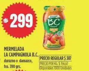 Supermercados Vea Mermelada la campagnola b.c. oferta