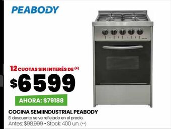 Punto Mayorista Cocina semiindustrial peabody oferta