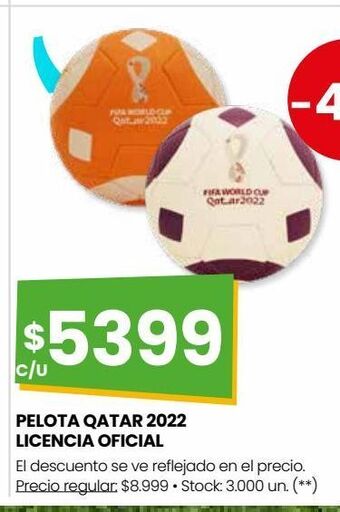 Punto Mayorista Pelota qatar 2022 licencia oficial oferta