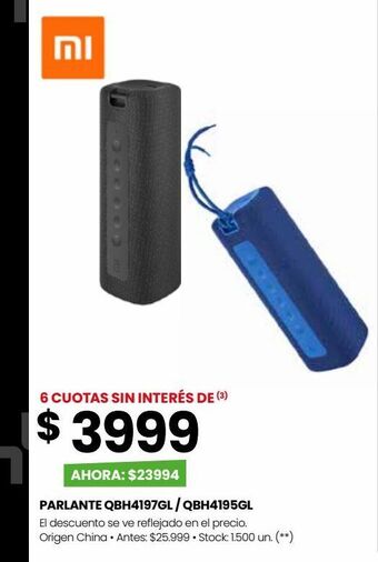 Punto Mayorista Parlante qbh4197gl / qbh4195gl oferta