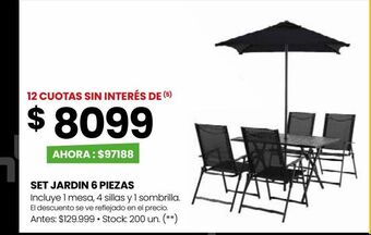 Punto Mayorista Set jardin 6 piezas oferta