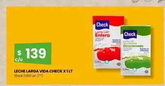 Punto Mayorista Leche larga vida check x 1 lt oferta