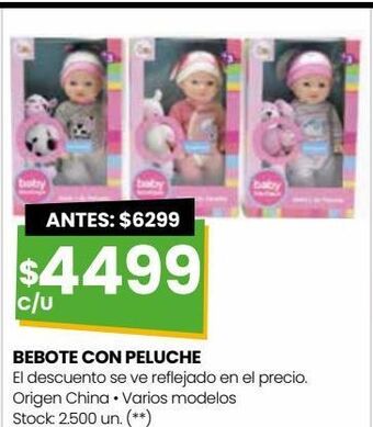 Punto Mayorista Bebote con peluche oferta