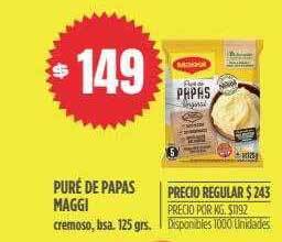 Supermercados Vea Puré de papas maggi oferta