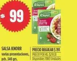 Supermercados Vea Salsa knorr oferta