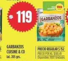 Supermercados Vea Garbanzos cuisine & co oferta