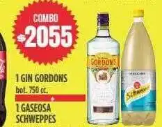 Supermercados Vea 1 gin gordons + 1 gaseosa schweppes oferta