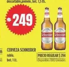 Supermercados Vea Cerveza schneider rubia oferta