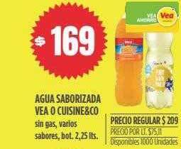 Supermercados Vea Agua saborizada vea o cuisine&co oferta