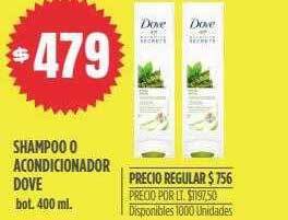 Supermercados Vea Shampoo o acondicionador dove oferta