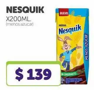 Nesquik x 200ml menos azucar