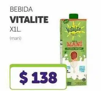 La Gallega Supermercados Bebida vitalite x1l mani oferta