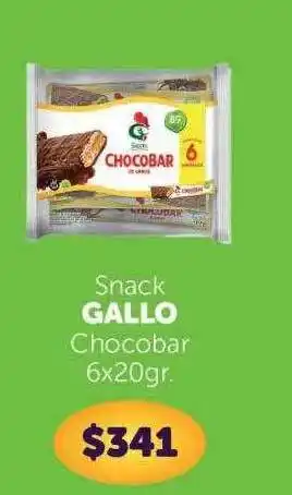 La Gallega Supermercados Snack gallo chocobar 6x20gr oferta