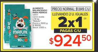 Carrefour Alimento balanceado para perros oferta