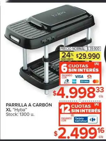 Carrefour Parrilla a carbon oferta