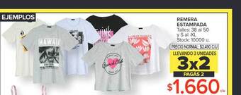 Carrefour Remera estampada oferta