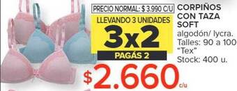 Carrefour Corpiños con taza soft oferta