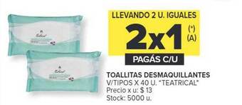 Carrefour Toallitas desmaquillantes v tipos oferta