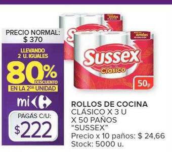 Carrefour Rollos de cocina clasico oferta