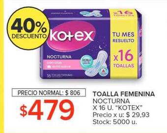 Carrefour Toalla femenina nocturna oferta