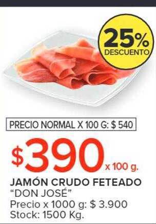 Carrefour Jamón crudo feteado oferta