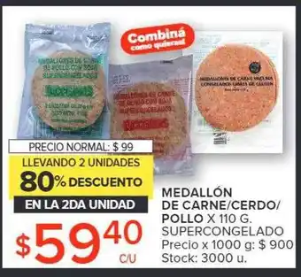 Carrefour Market Medallón de carne-cerdo-pollo supercongelado oferta