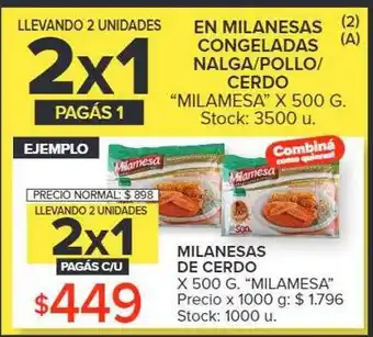 Carrefour Market Milanesas de cerdo x milamesa oferta