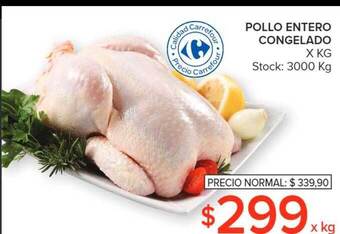 Carrefour Market Pollo entero congelado x kg oferta