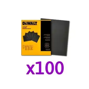 Pinturerías Rex Pack x 100 unidades lija al agua carburo silicio grano 360 dewalt oferta