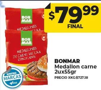 Supermayorista Vital Bonmar medallon carne oferta