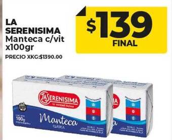 Supermayorista Vital La serenisima manteca oferta
