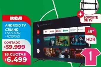Naldo Lombardi Android tv rca 39" oferta
