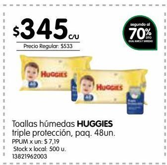 Jumbo Toallas húmedas huggies oferta