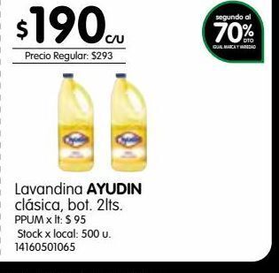 Jumbo Lavandina ayudin oferta