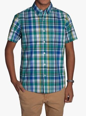Legacy Camisa poplin madras con bolsillo oferta