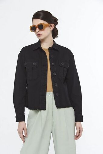 Vesna Chaqueta delwood negra oferta