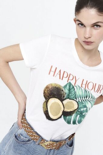 Vesna Remera grayton crudo coco oferta