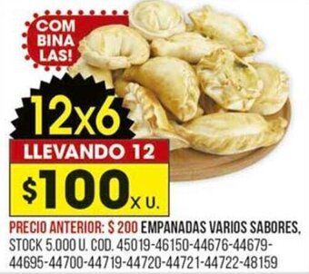 Coto Empanadas varios Sabores oferta