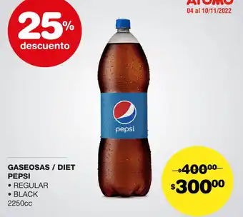 Atomo Conviene Gaseosa / Diet Pepsi oferta