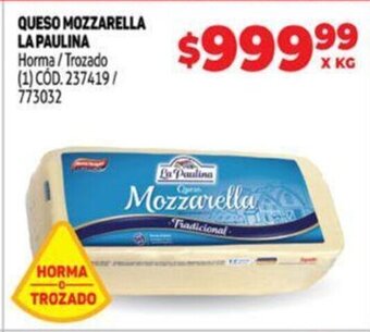 Makro Queso Mozzarella La Paulina oferta