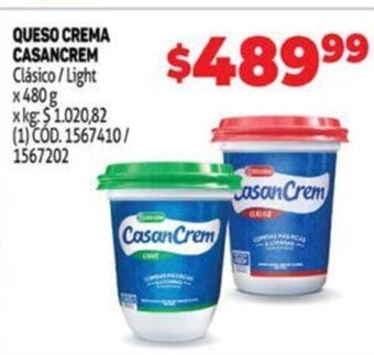 Makro Queso Crema Casancrem oferta