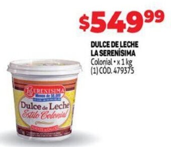 Makro Dulce de Leche La Serenísima oferta