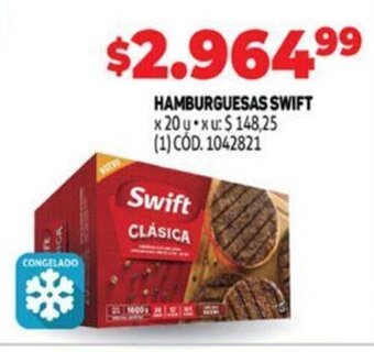 Makro Hamburguesas Swift oferta