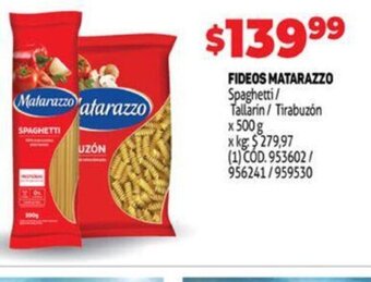 Makro Fideos Matarazzo oferta