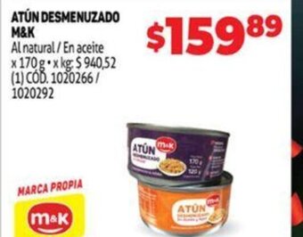 Makro Atún Desmenuzado M&K oferta