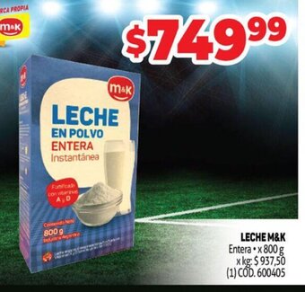 Makro Leche M&K oferta