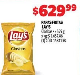 Makro Papas Fritas Lay's oferta