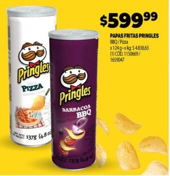 Makro Papas Fritas Pringles oferta